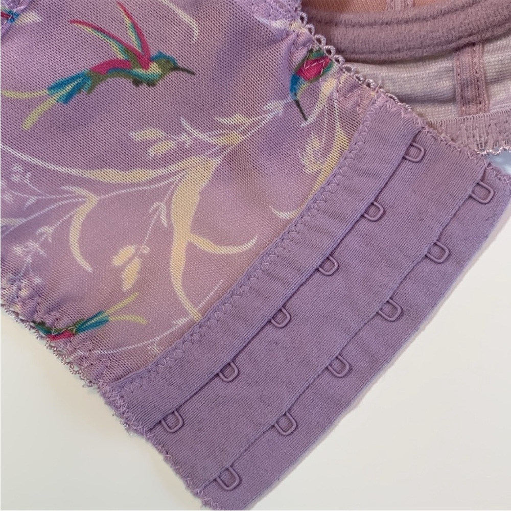 ๐๐ฆ FREYA Lilac Longline Bra - 30F - Bird Print ๐ฆ๐ - Picture 9 of 10